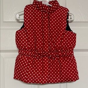Nursery Rhyme Red and White Polka Dot Vest